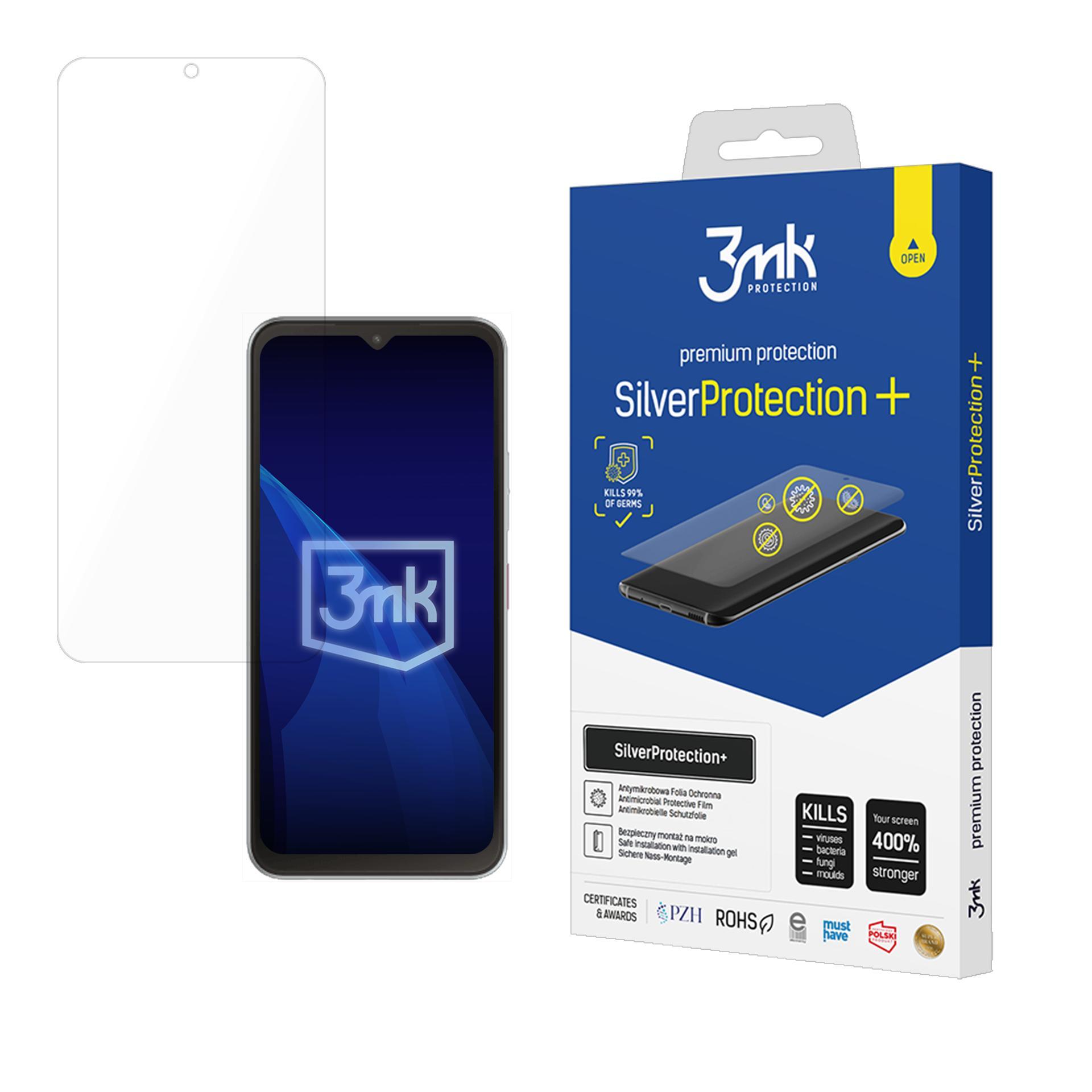 3mk SilverProtection+ – tālruņa ekrāna aizsargs modelim T-Mobile T Phone 3/ Revvl 8