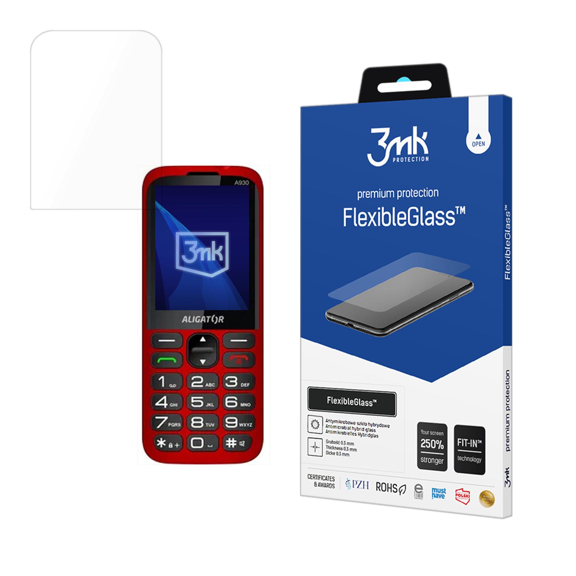 3mk FlexibleGlass hibrīda stikls priekš Aligator A930 4G
