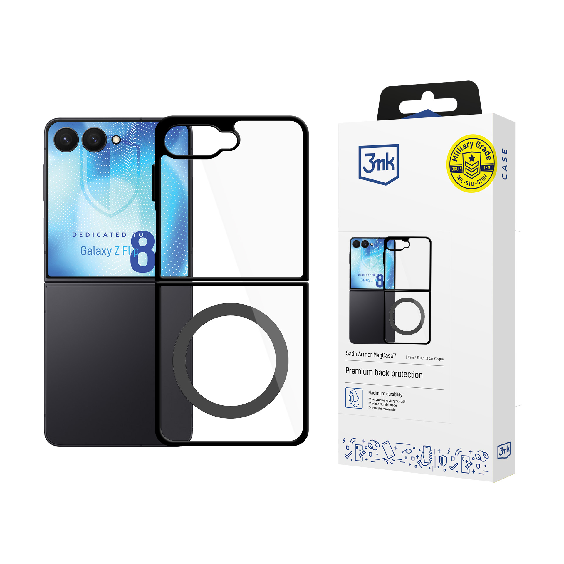 3mk Satin Armor MagCase – tālruņa vāciņš modelim Samsung Galaxy Z Flip 8