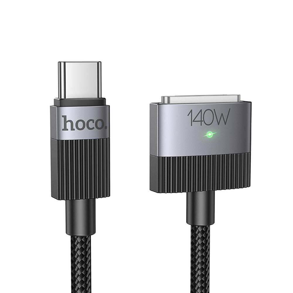 Kabelis USB C uz Mag3 Hoco 5A 140W magnētisks 1,8 m U141 melns