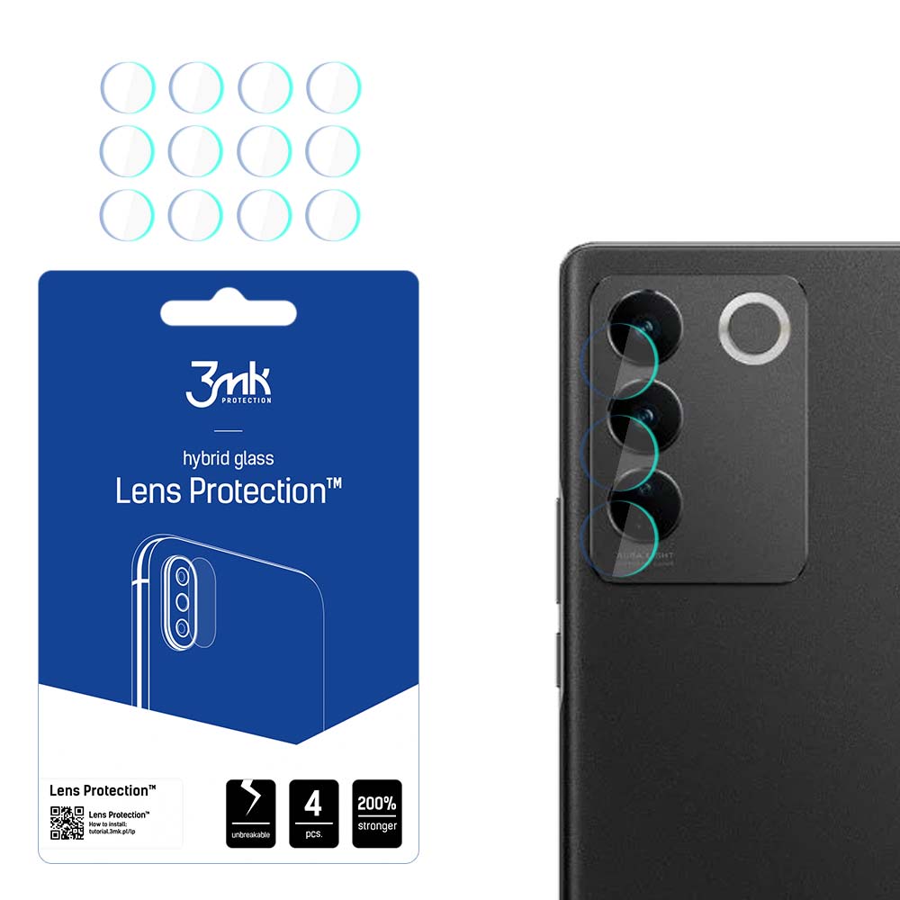 3mk Lens Protection – kameras objektīva aizsargs modelim Vivo S16