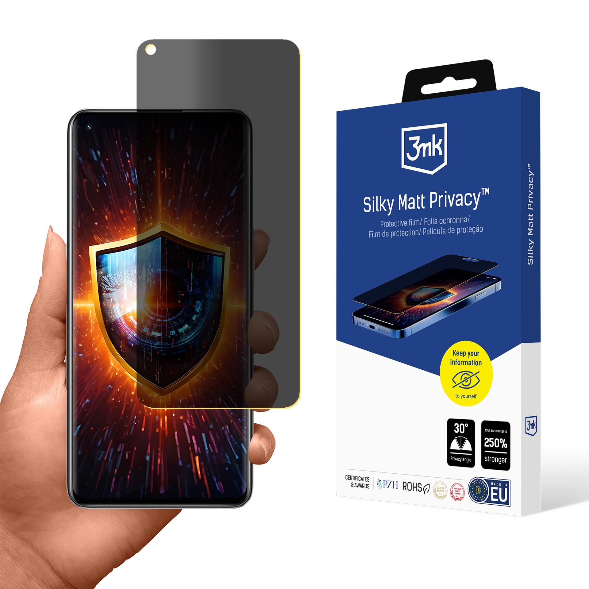3mk Silky Matt Privacy – privātuma ekrāna aizsargs modelim Realme GT Neo 3T