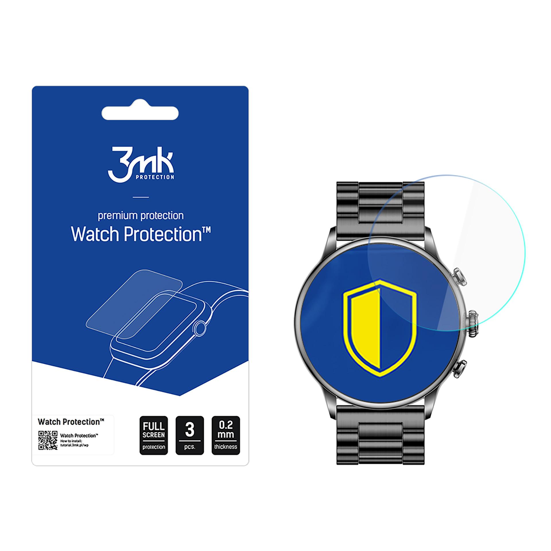3mk Watch Protection ARC – viedpulksteņa ekrāna aizsargs modelim myPhone Watch Elegant 2