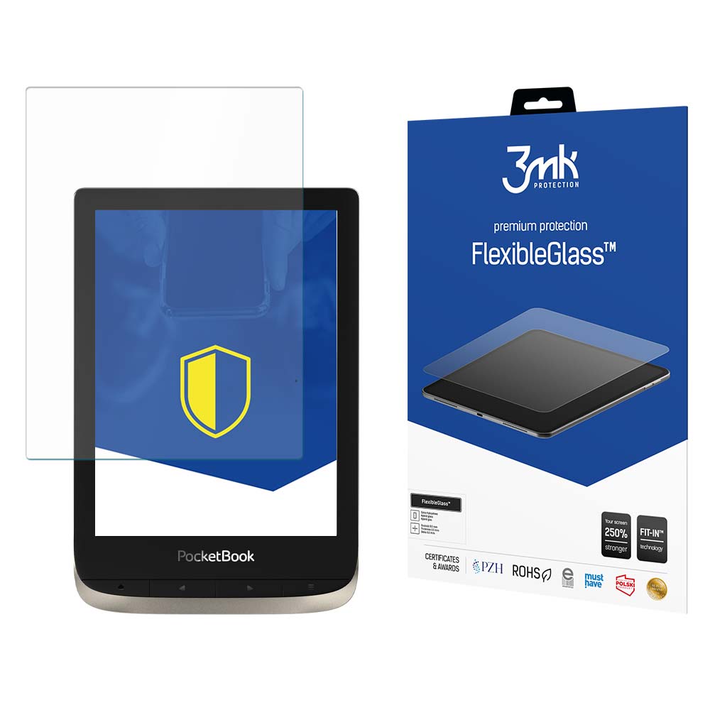 3mk FlexibleGlass (līdz 8.3") – planšetdatora ekrāna aizsargs modelim Pocketbook Color