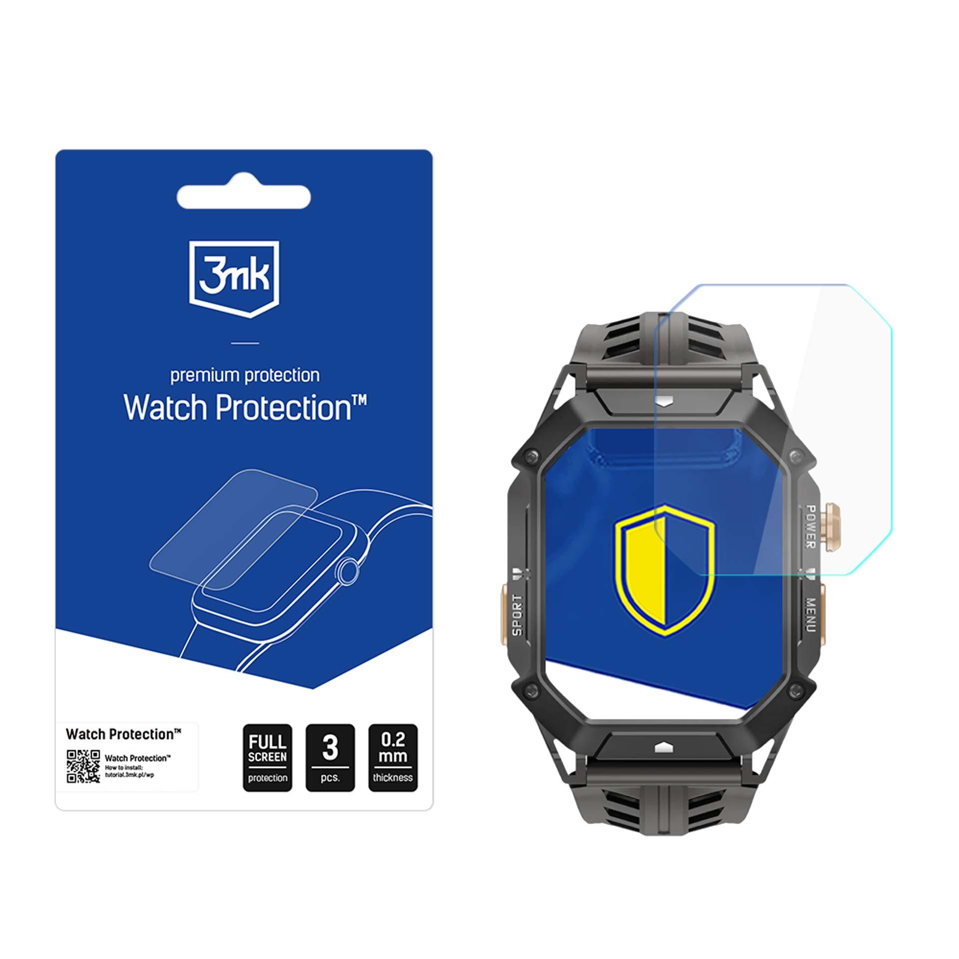 3mk Watch Protection FlexibleGlass – viedpulksteņa ekrāna aizsargs modelim Rubicon RNCF24