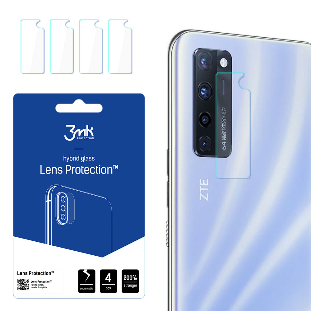 3mk Lens Protection – kameras objektīva aizsargs modelim ZTE Axon 20 5G