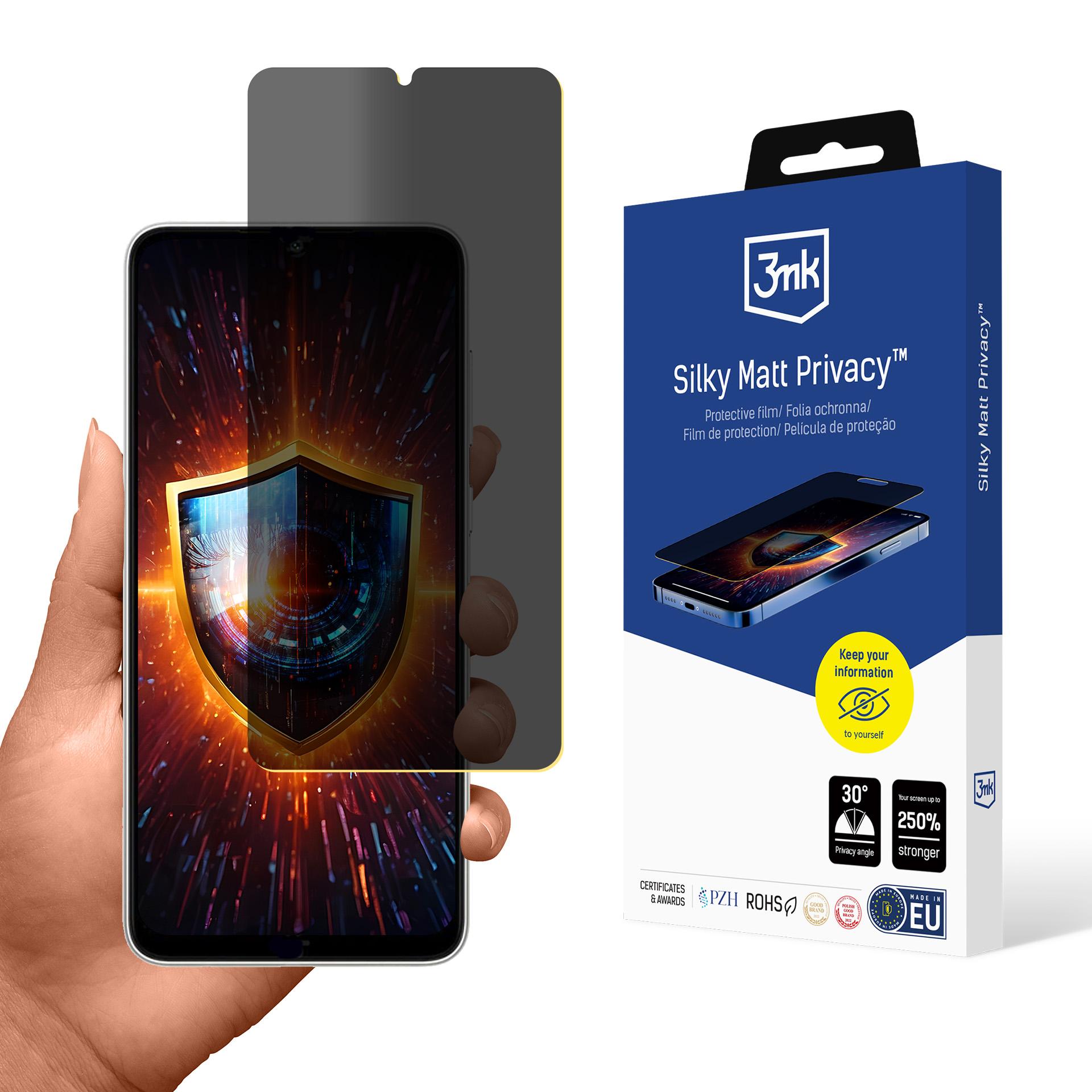 3mk Silky Matt Privacy – privātuma ekrāna aizsargs modelim Samsung Galaxy A05