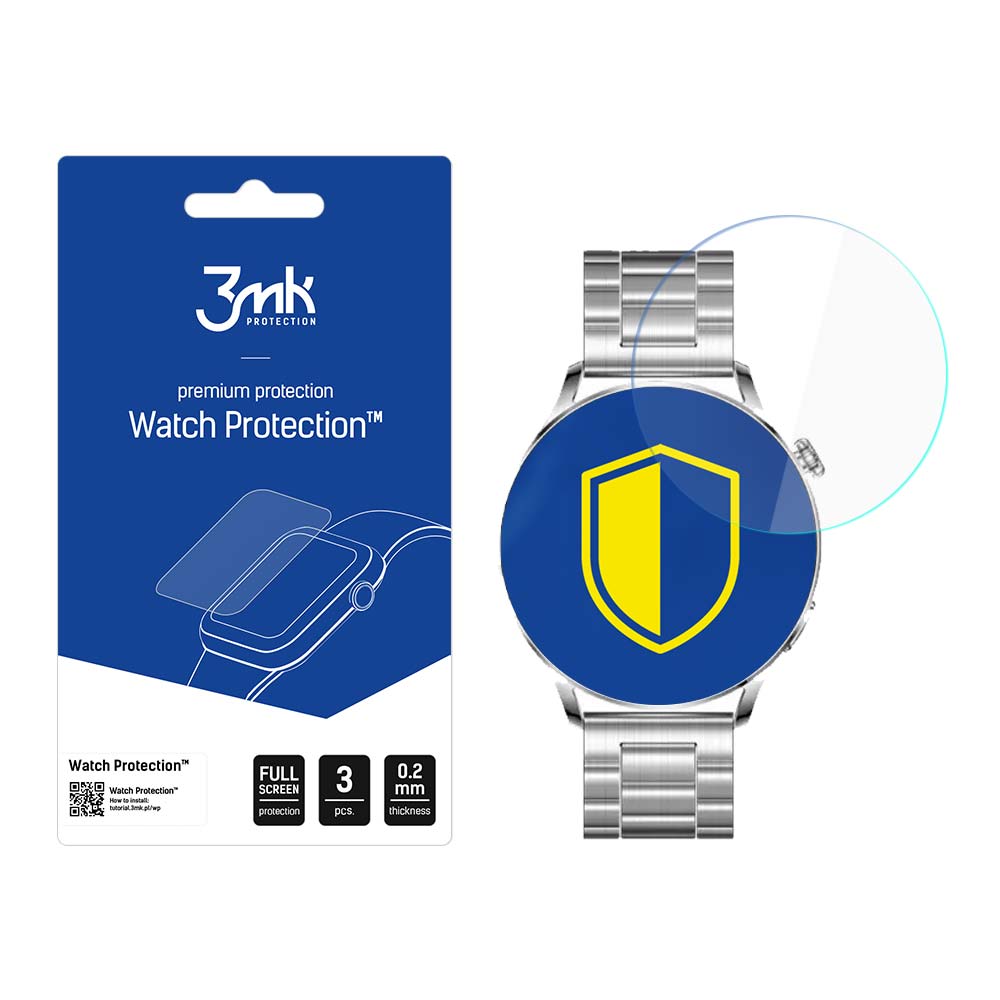 3mk Watch Protection ARC – viedpulksteņa ekrāna aizsargs modelim Smartwatch Rubicon RNCE81