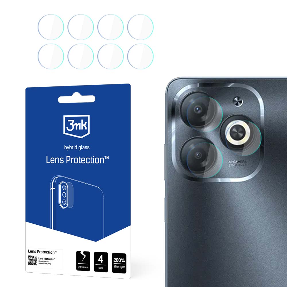 3mk Lens Protection – kameras objektīva aizsargs modelim Infinix Smart 8 Pro