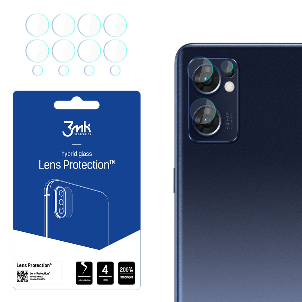 3mk Lens Protection – kameras objektīva aizsargs modelim Oppo Find X5 Lite