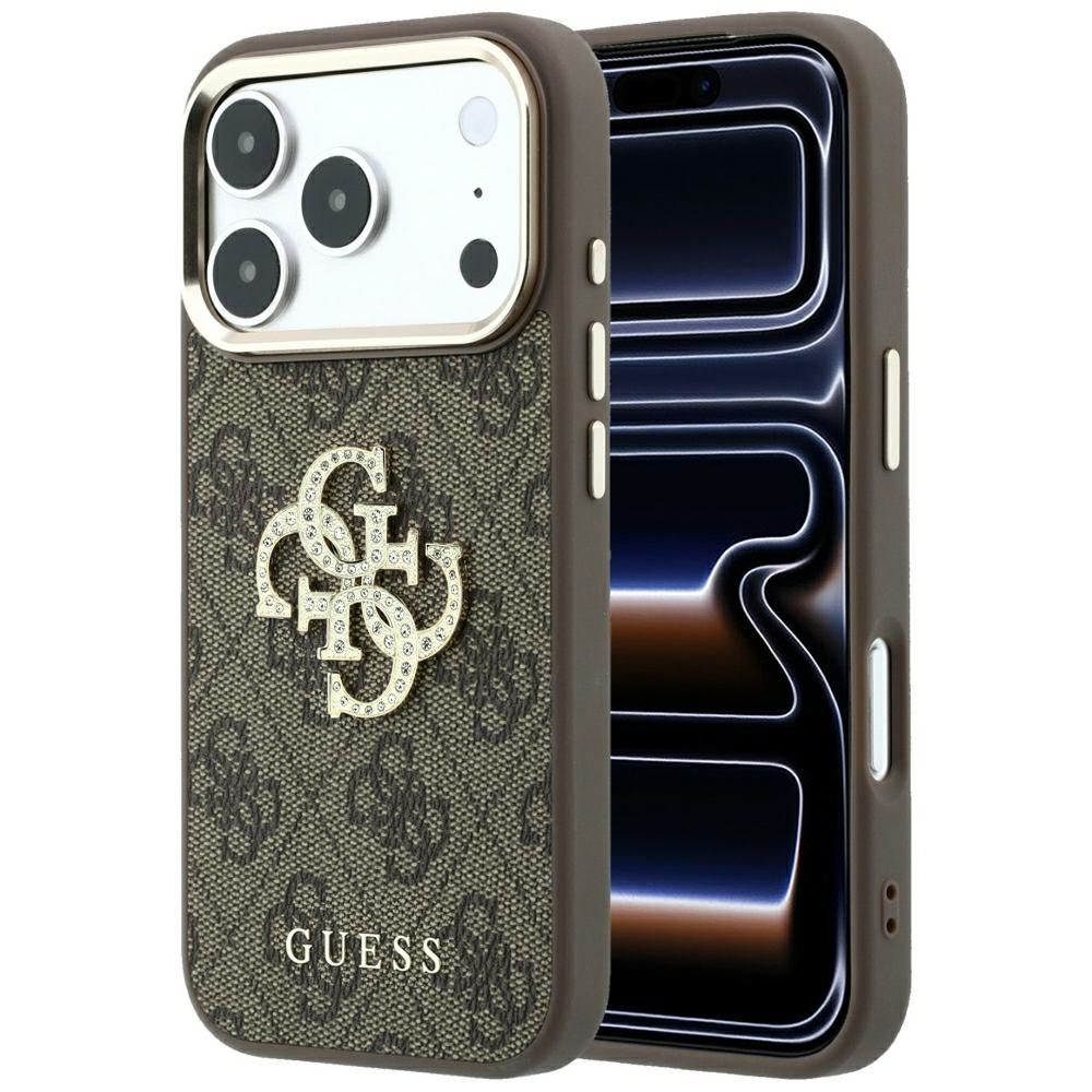 Maciņš IPHONE 18 Pro Max/17 Pro Max (Big Strass Logo 4G) (krāsa: brūna)