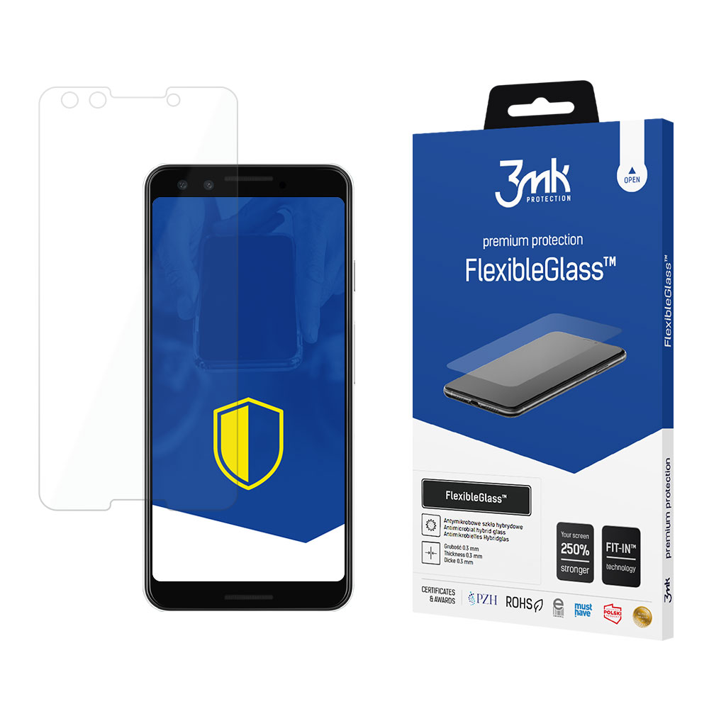3mk FlexibleGlass – tālruņa ekrāna aizsargs modelim Google Pixel 3