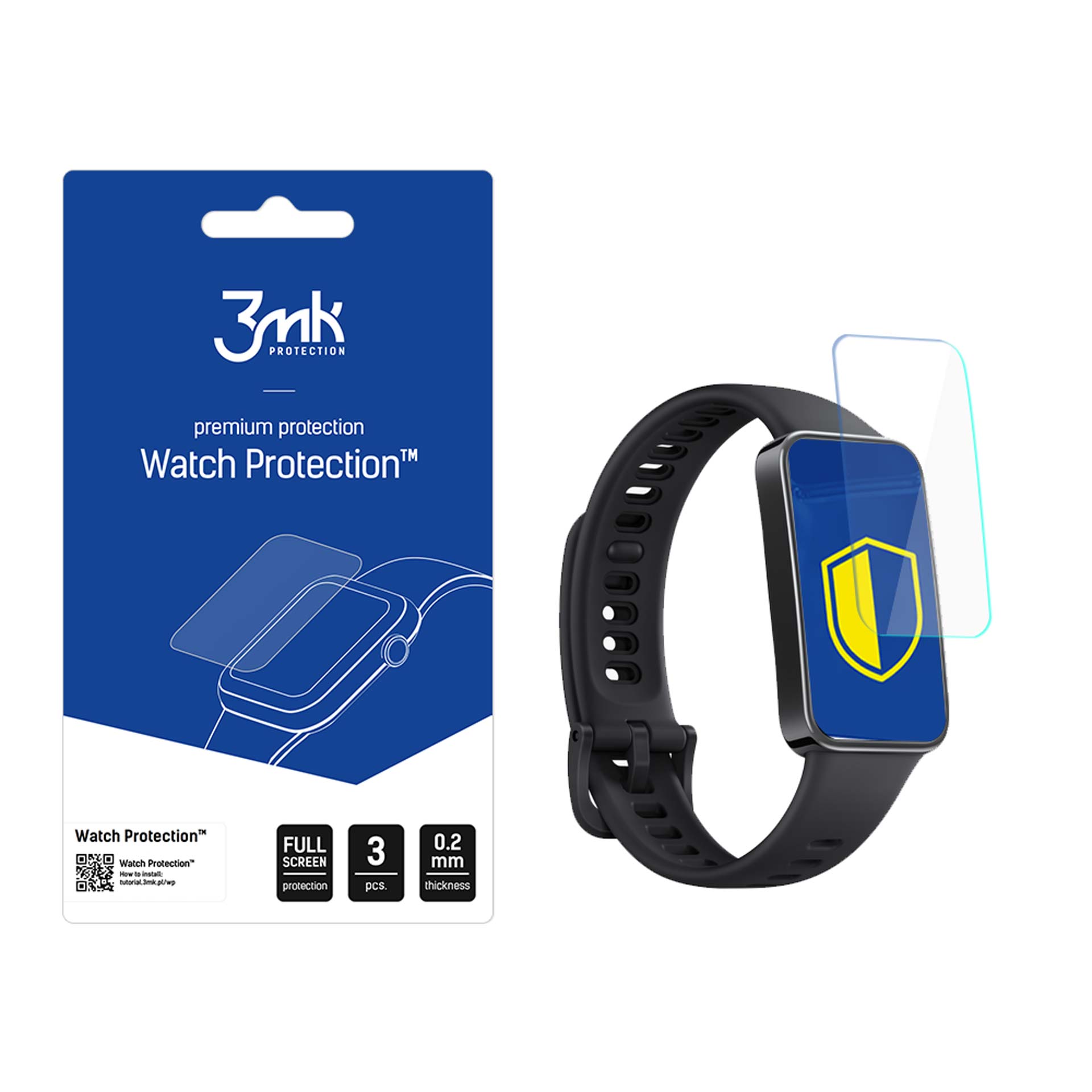 3mk Watch Protection ARC – viedpulksteņa ekrāna aizsargs modelim Huawei Band 9