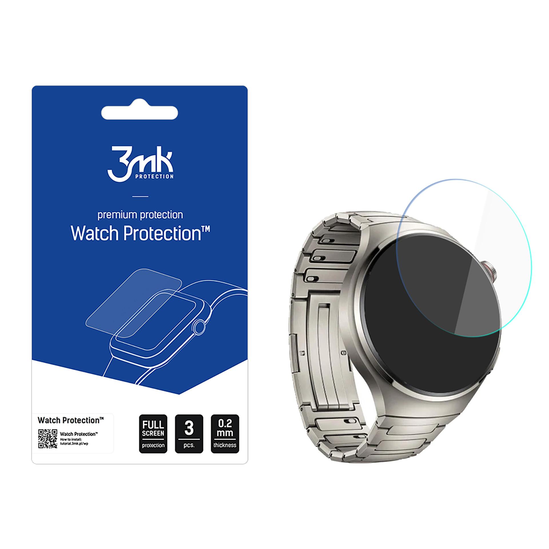 3mk Watch Protection ARC – viedpulksteņa ekrāna aizsargs modelim Huawei Watch 4 Pro Elite 48mm