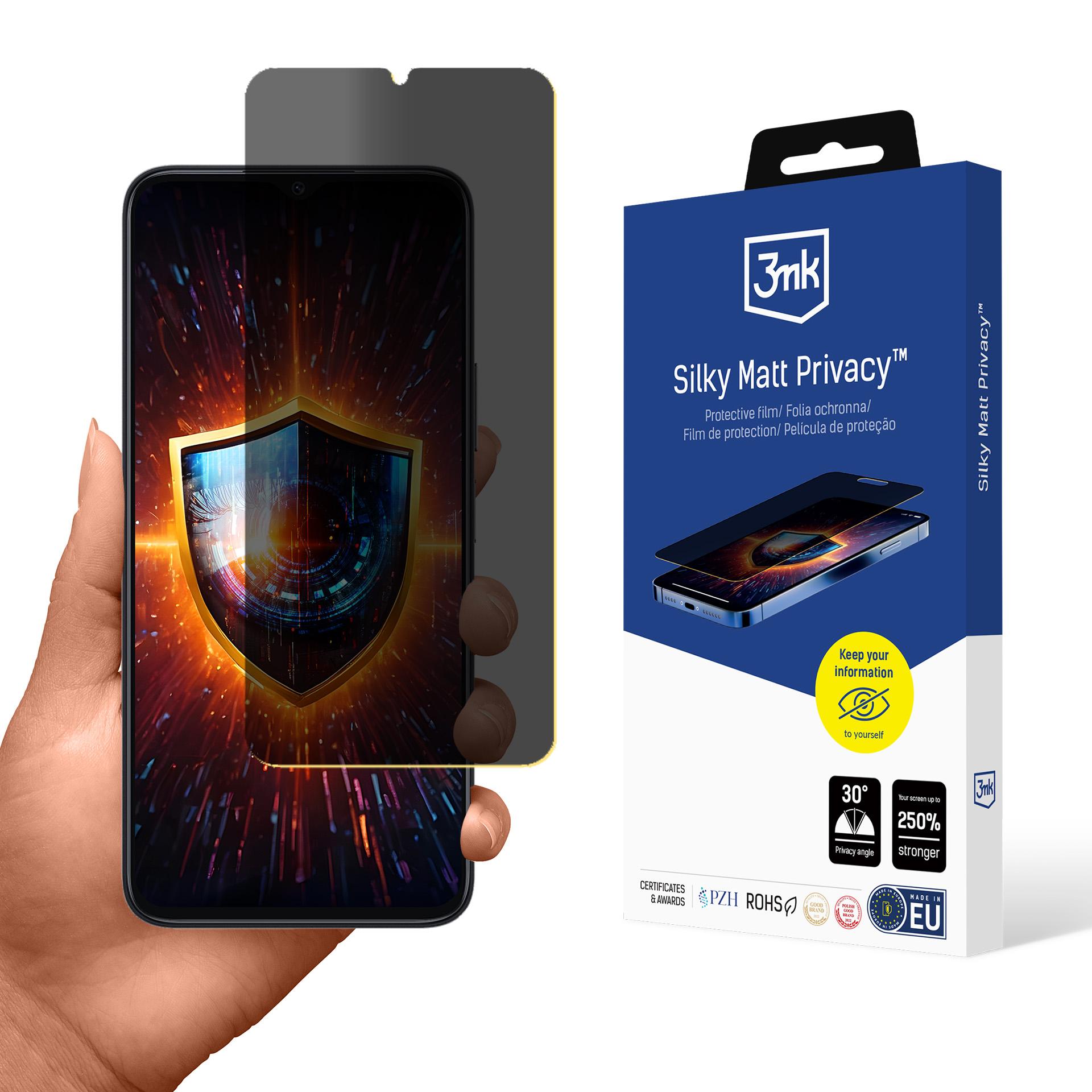 3mk Silky Matt Privacy – privātuma ekrāna aizsargs modelim Honor X6B