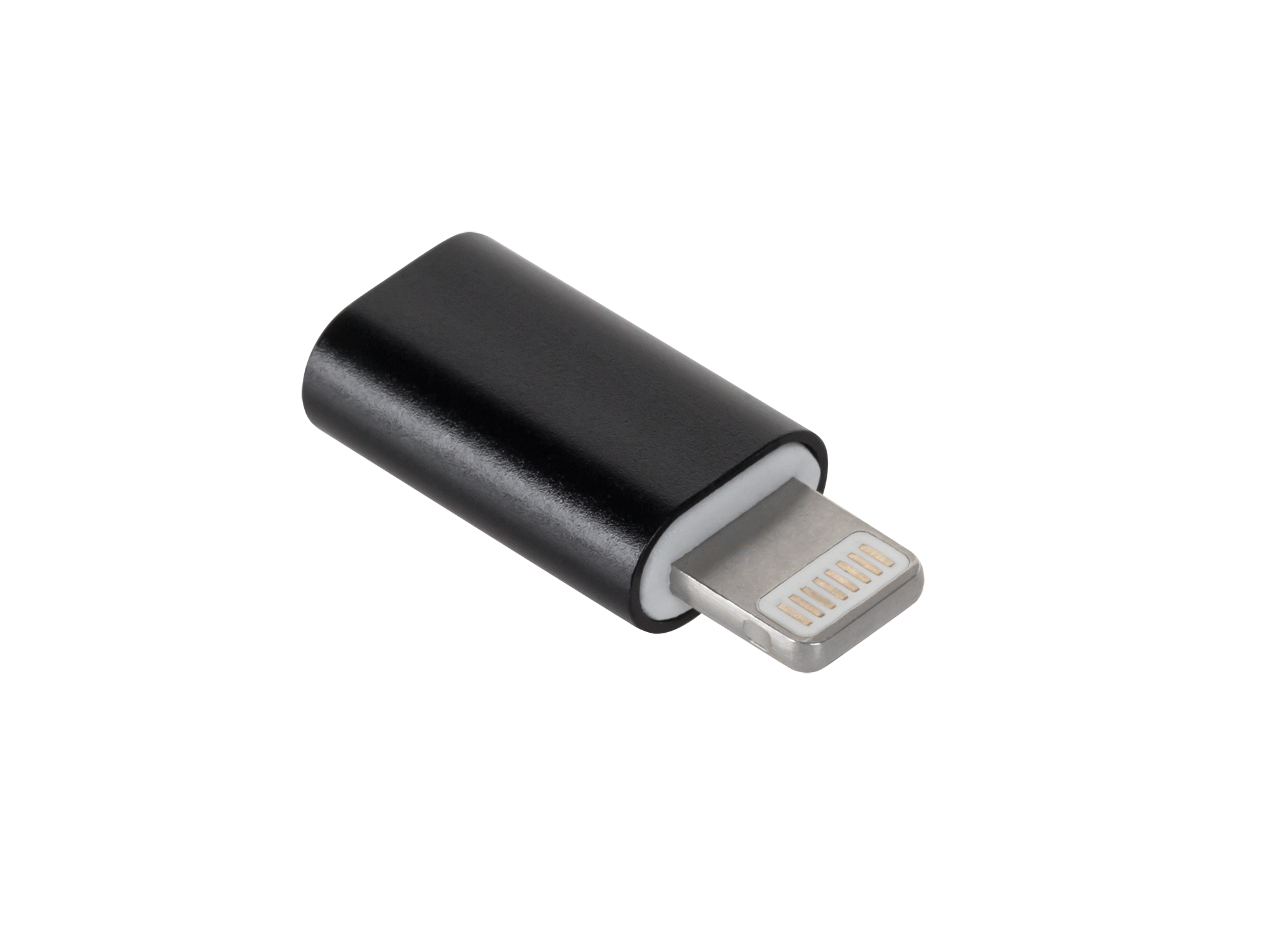 M-Life adapteris micro USB – Apple Lightning, melns