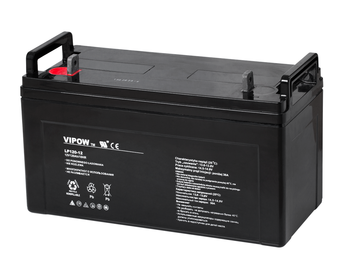 Gēla akumulators VIPOW, 12 V, 120