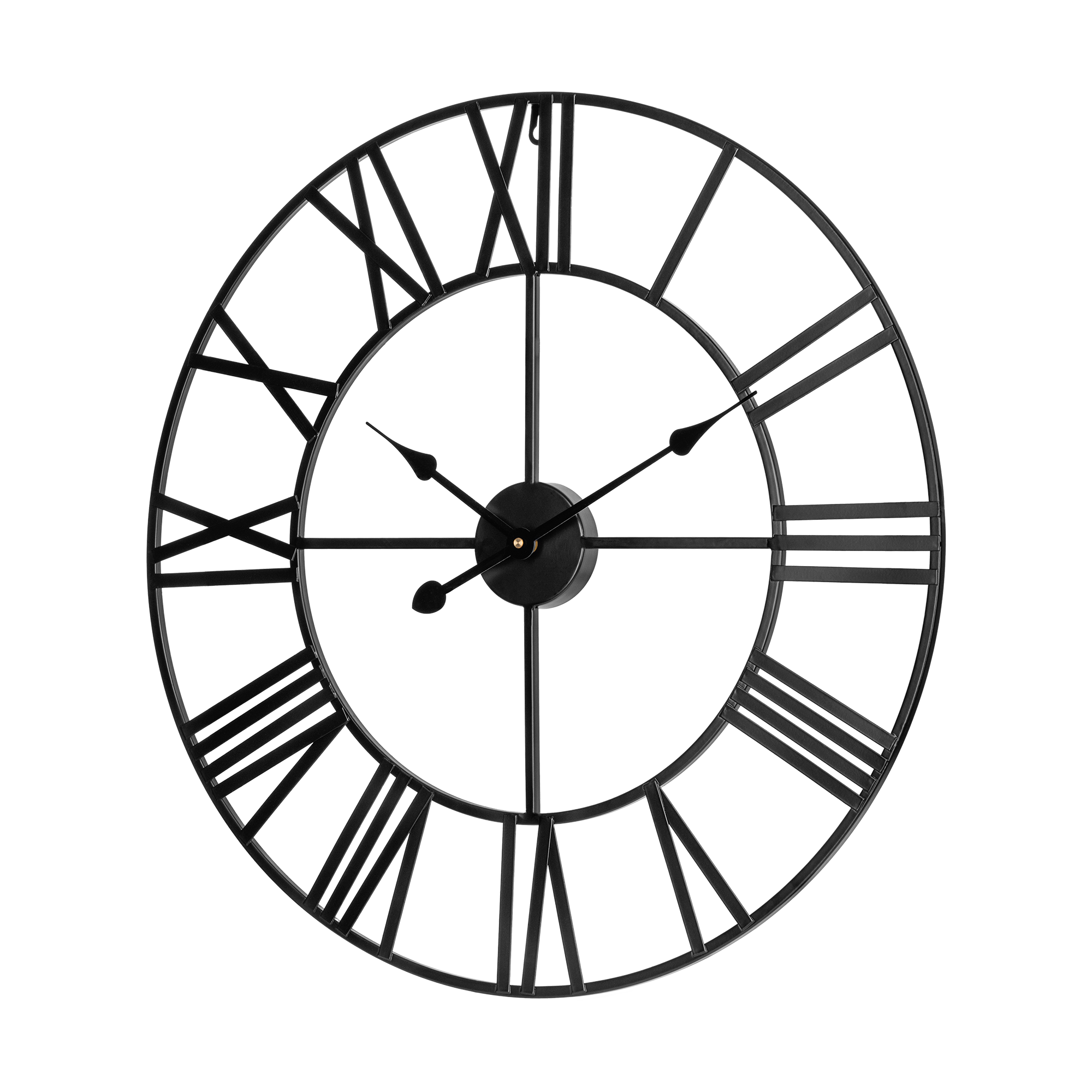 Liels alumīnija sienas pulkstenis, 60 cm