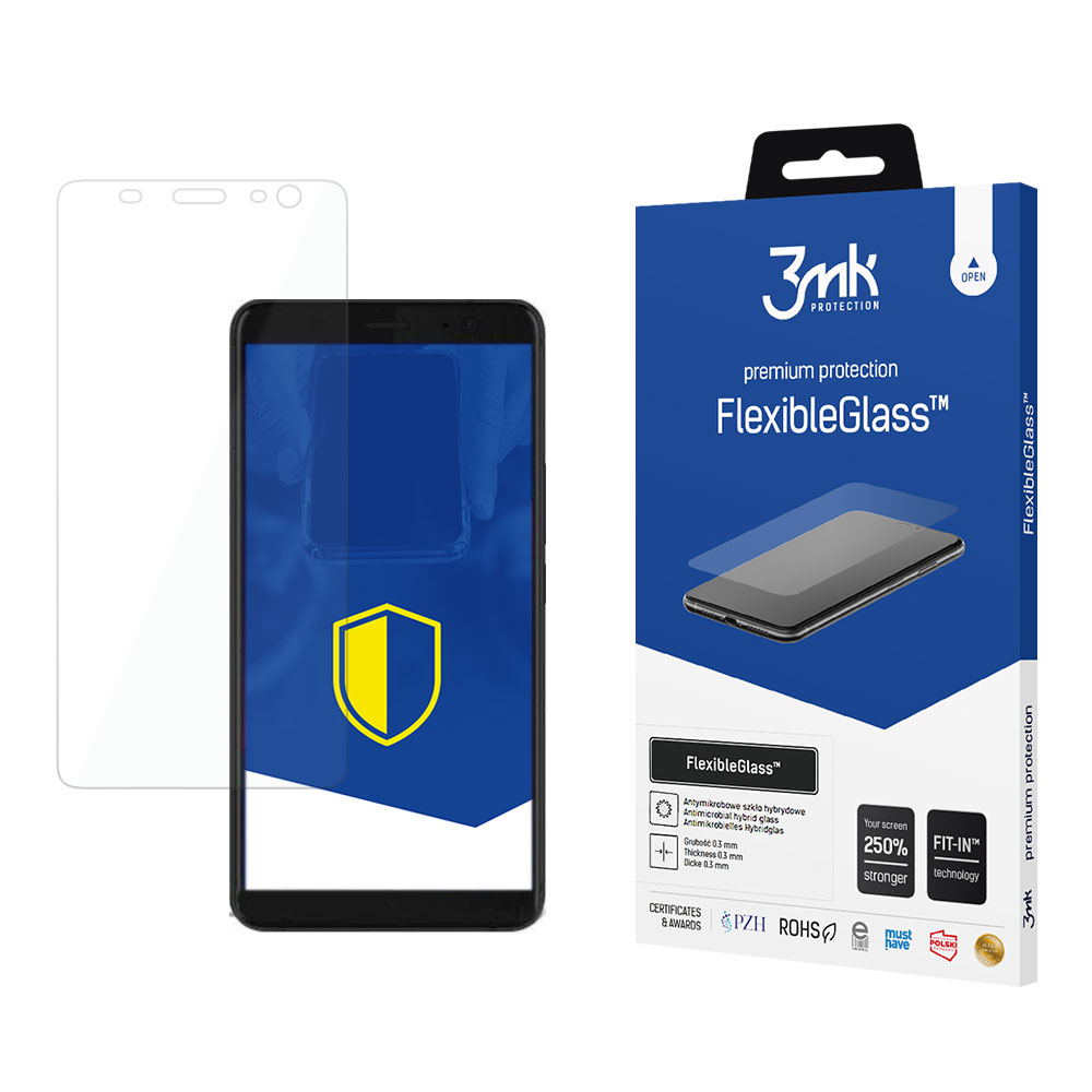 3mk FlexibleGlass – tālruņa ekrāna aizsargs modelim HTC U11+
