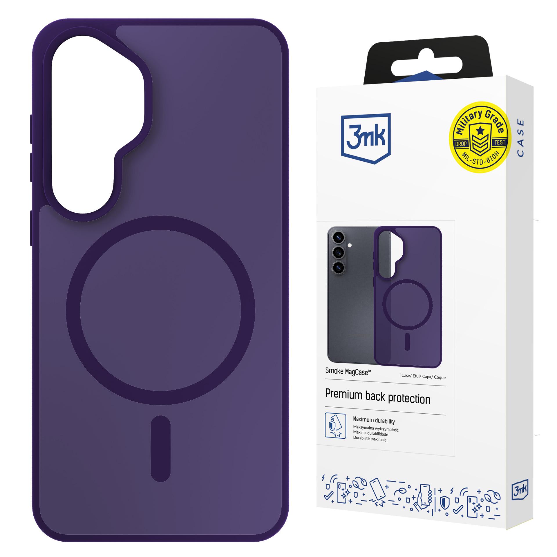 3mk Smoke MagCase violets – tālruņa vāciņš modelim Samsung Galaxy S26