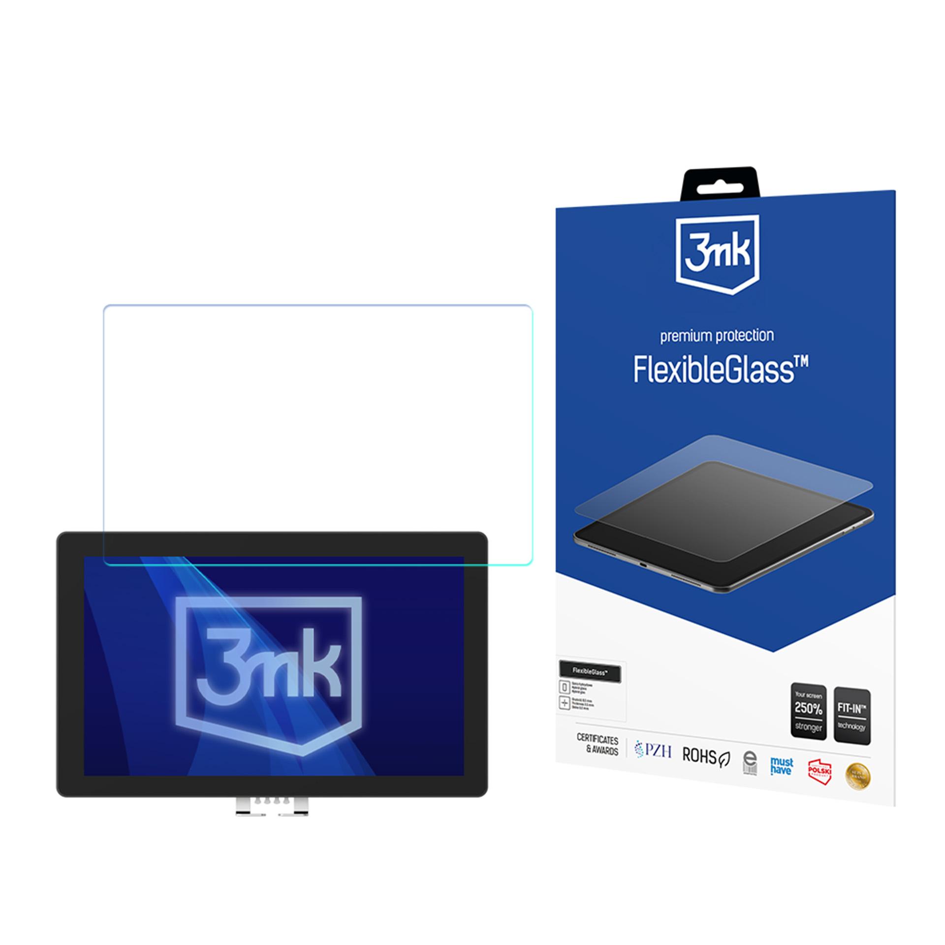 3mk FlexibleGlass (līdz 19") – datora ekrāna aizsargs modelim iiyama ProLite TF1615MC-B1