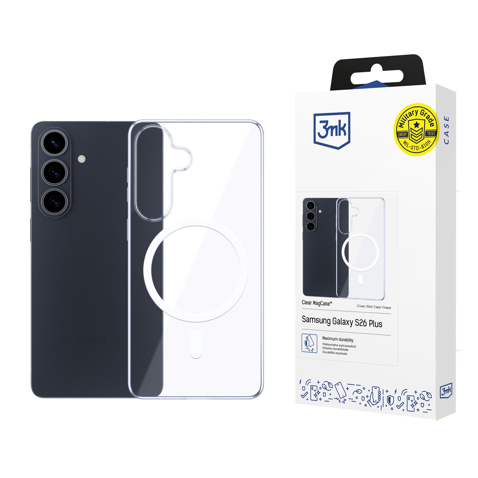 3mk Caurspīdīgs MagCase futrālis Samsung Galaxy S26 Pro - caurspīdīgs