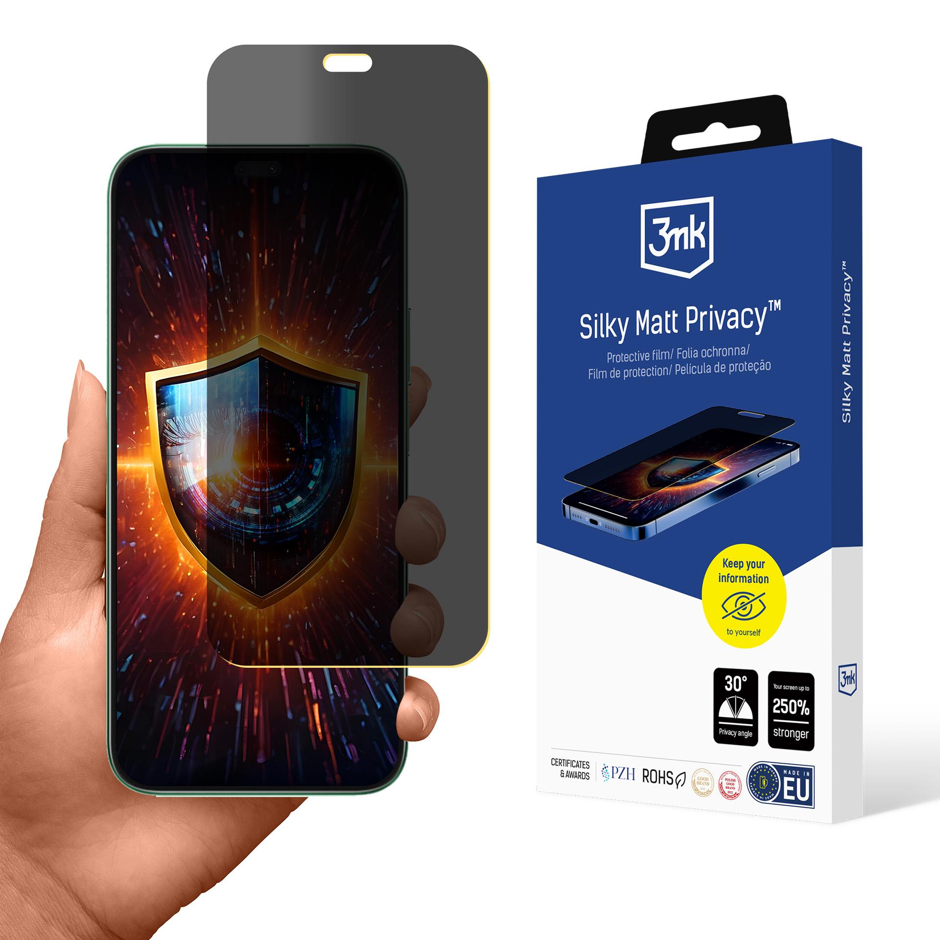 3mk Silky Matt Privacy – privātuma ekrāna aizsargs modelim Honor X8B