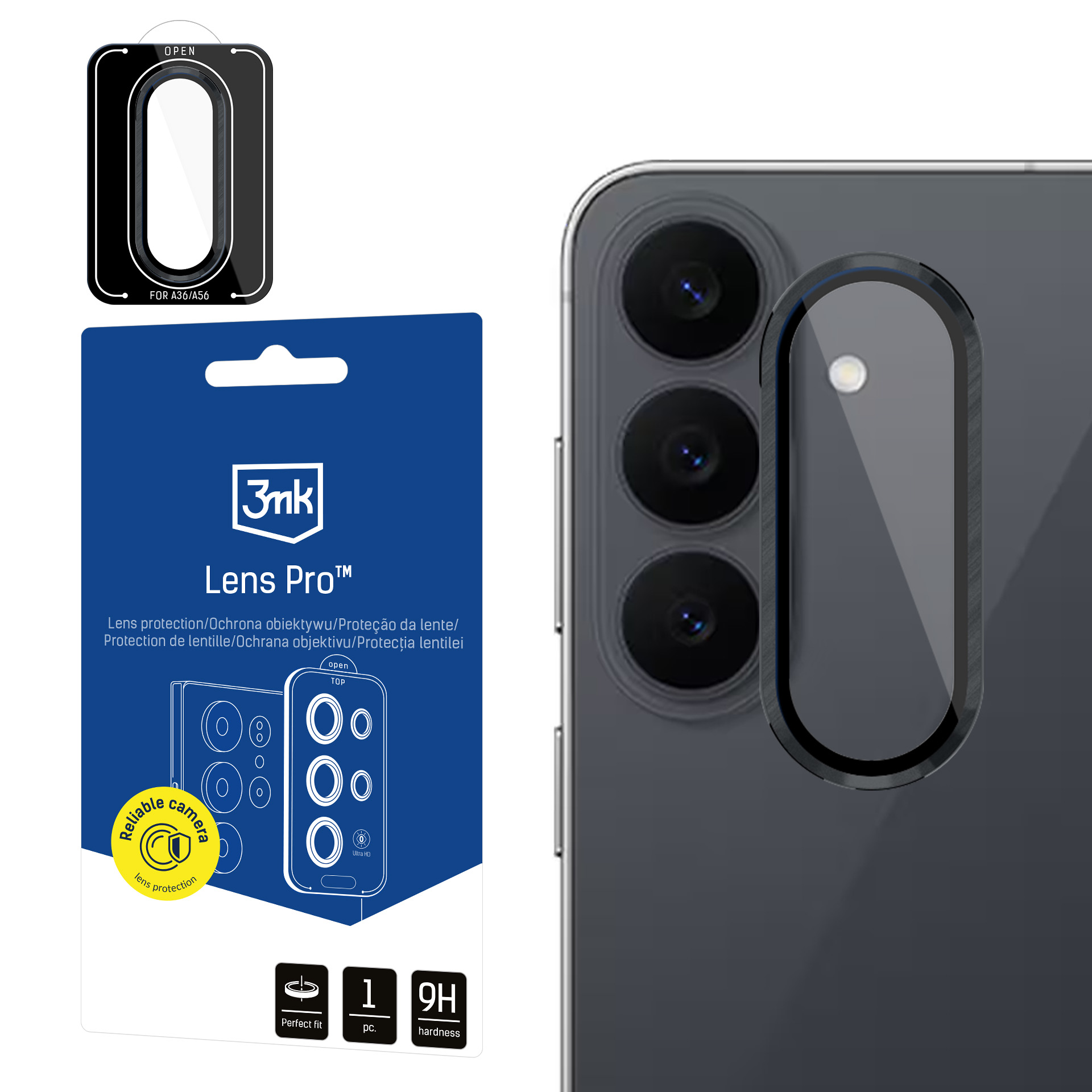 3mk Lens Protection Pro rūdīta stikla kameras objektīvu aizsargs modelim Samsung Galaxy S26 FE