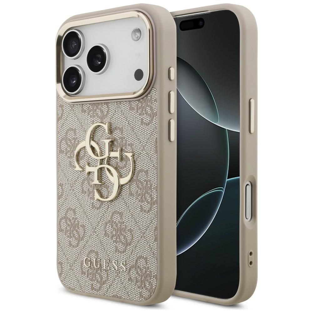 GUESS GUE005597 (4G PU Big Logo) aizsargvāciņš ierīcei iPhone 18 Pro Max / 17 Pro Max, krāsa – rozā
