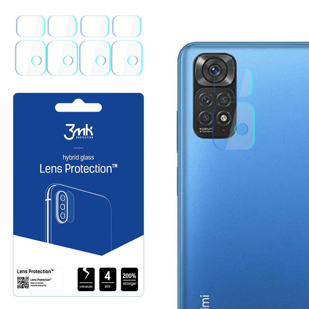 3MK Kameras objekta aizsardzība Xiaomi Redmi Note 11s 4G 4gab.