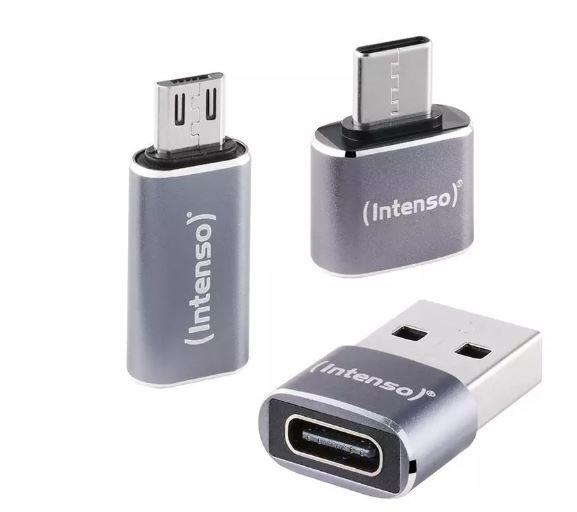 Intenso pārejas adapteris (7600913) – USB-C / USB-A → USB-C / Micro-USB