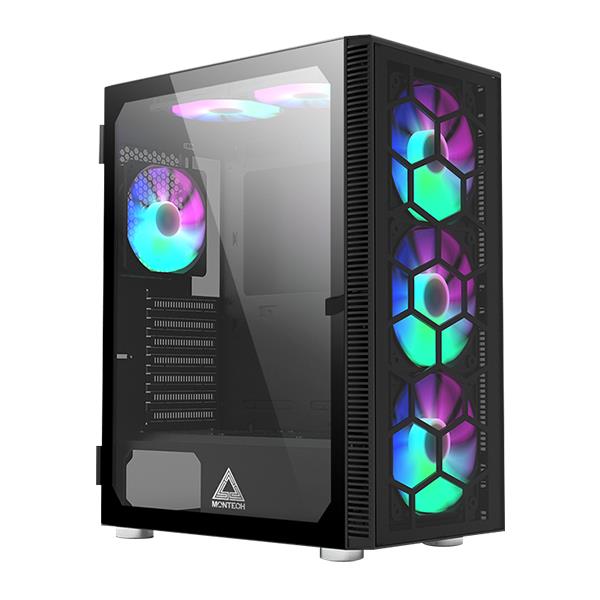MONTECH X3 Glass MidiTower Not included Colour Black X3GLASS(B) (Case)