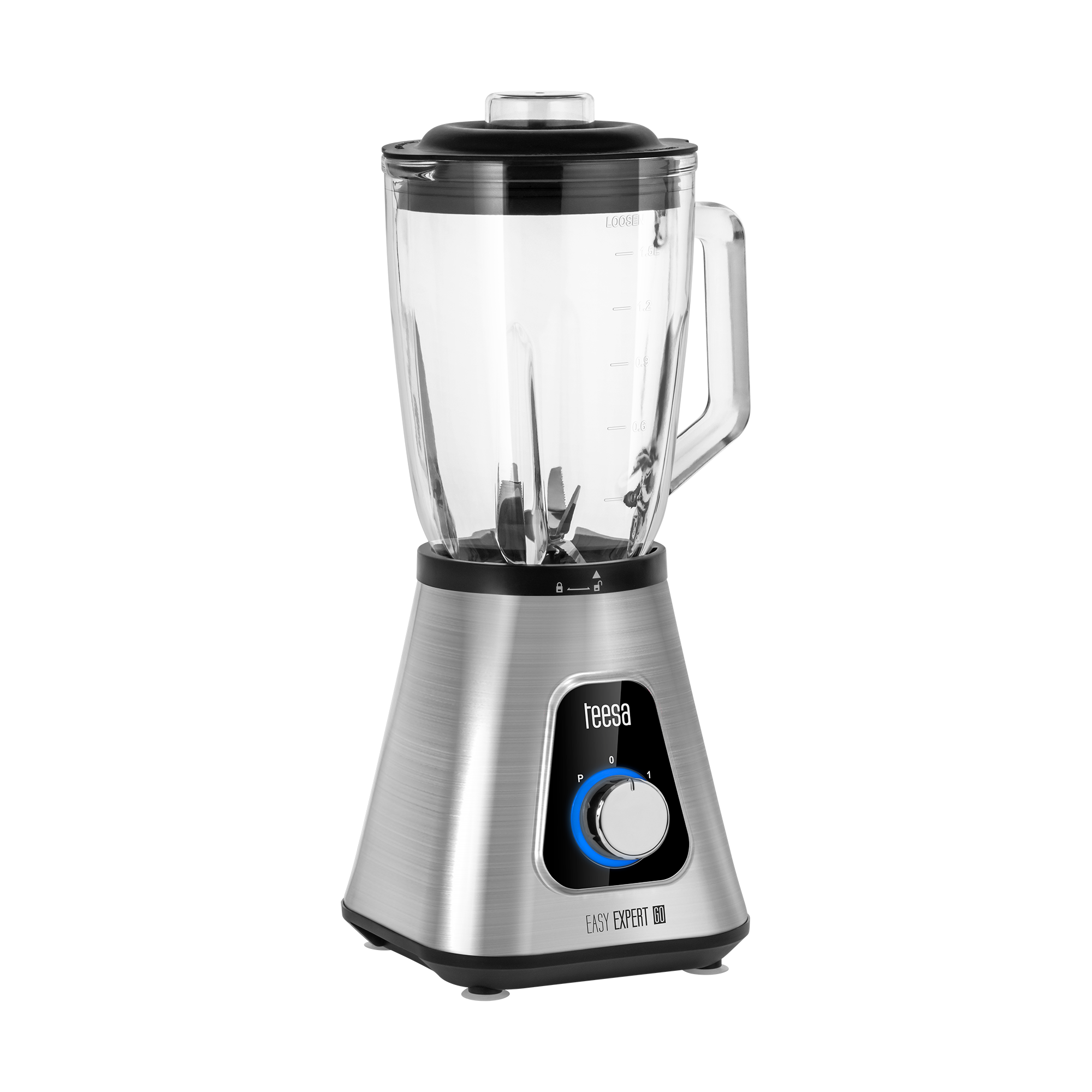 EASY EXPERT GO blenderis, 1300 W, 1,5 l stikla krūze un 600 ml ceļojumu krūze