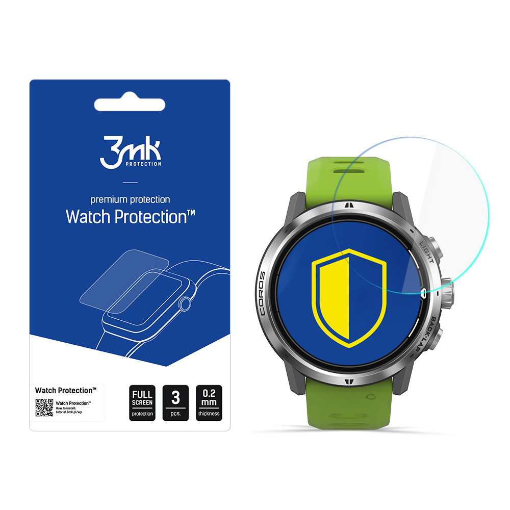 3mk Watch Protection FlexibleGlass – viedpulksteņa ekrāna aizsargs modelim Coros Apex Pro 46 mm
