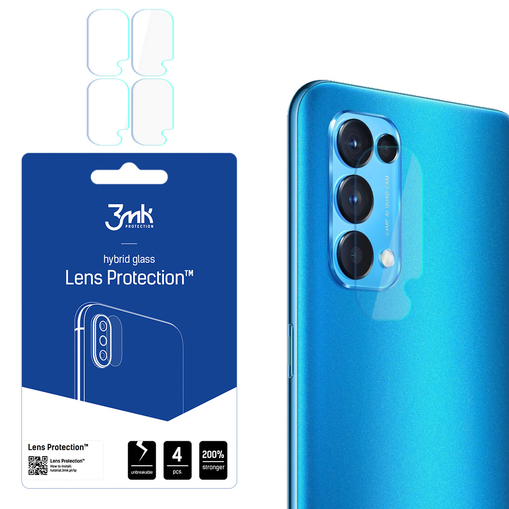3mk Lens Protection – kameras objektīva aizsargs modelim Oppo Reno 5A 5G