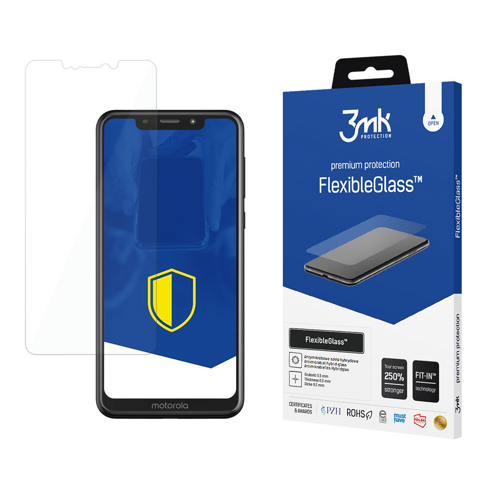 3mk FlexibleGlass – tālruņa ekrāna aizsargs modelim Motorola One
