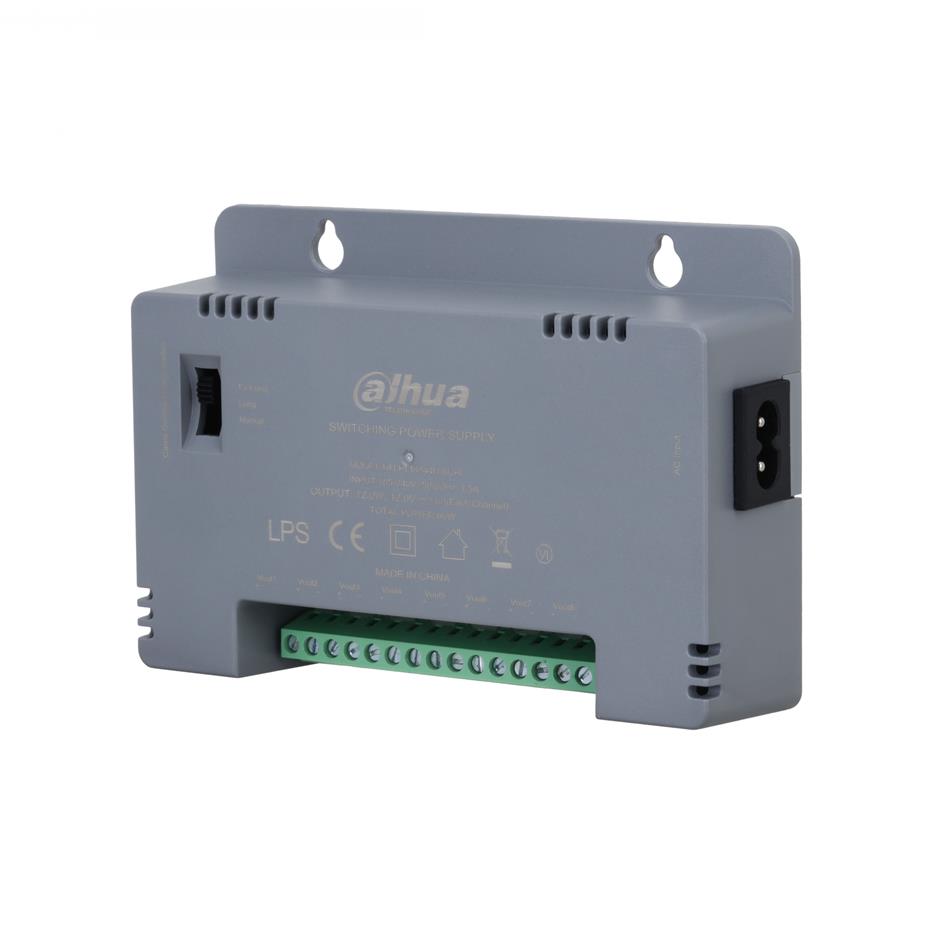 Dahua PFM344D-8CH-EN barošanas bloks, 12 V, 5 A