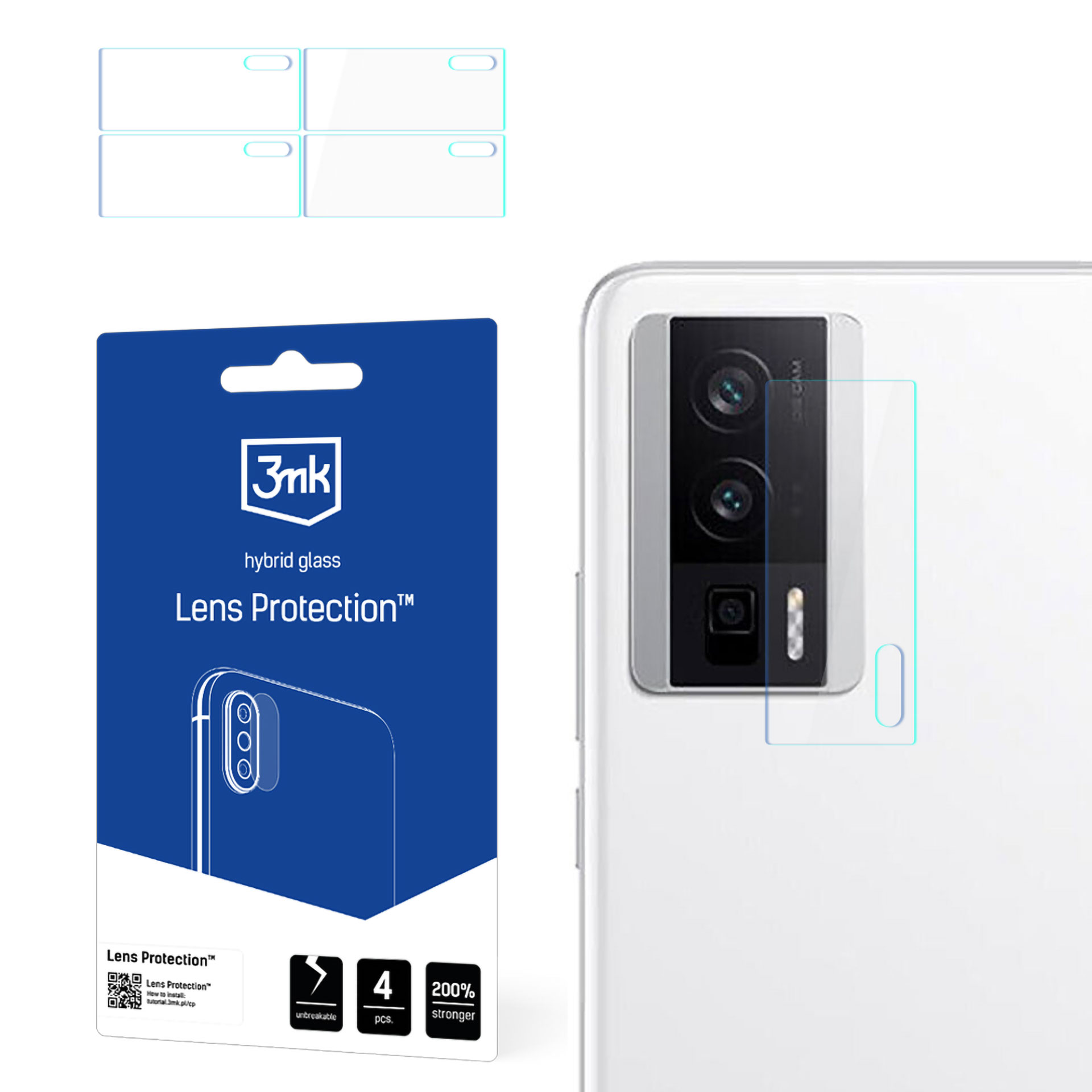 3mk Lens Protection – kameras objektīva aizsargs modelim Redmi K60 / K60 Pro