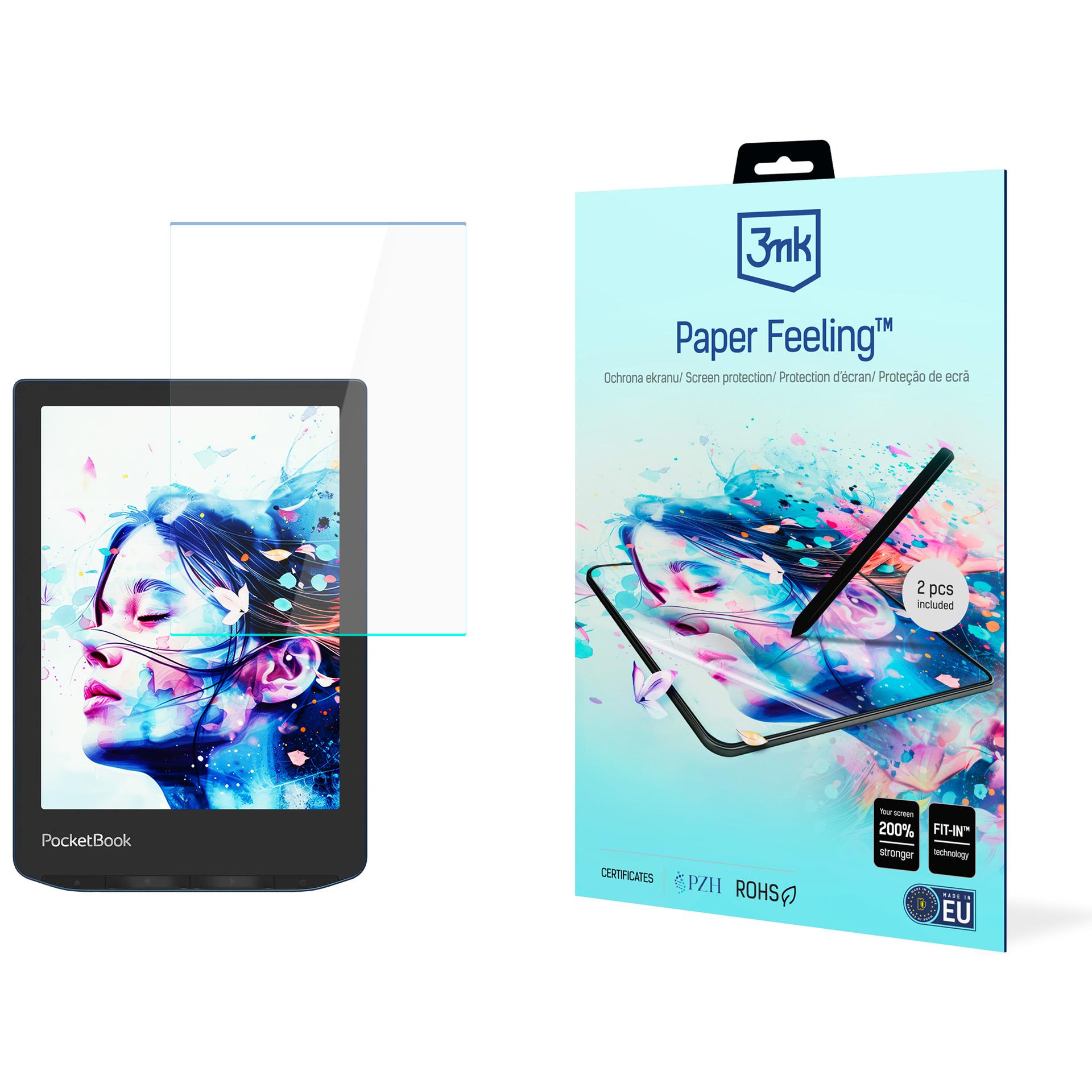 3mk Paper Feeling (līdz 8.3") – planšetdatora ekrāna aizsargs modelim PocketBook Verse Pro 634