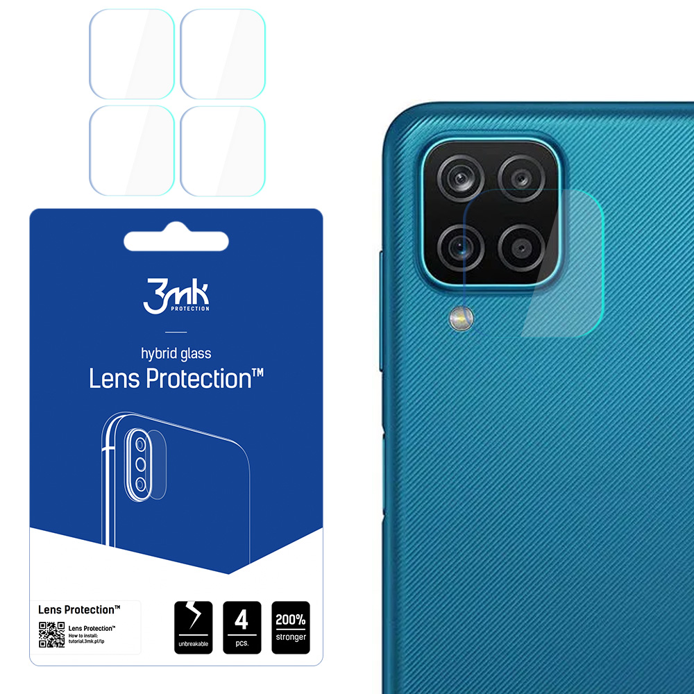 3MK FLEXIBLE GLASS LENS hibrīda stikls SAMSUNG GALAXY M12 priekš 4 gab. kamerai