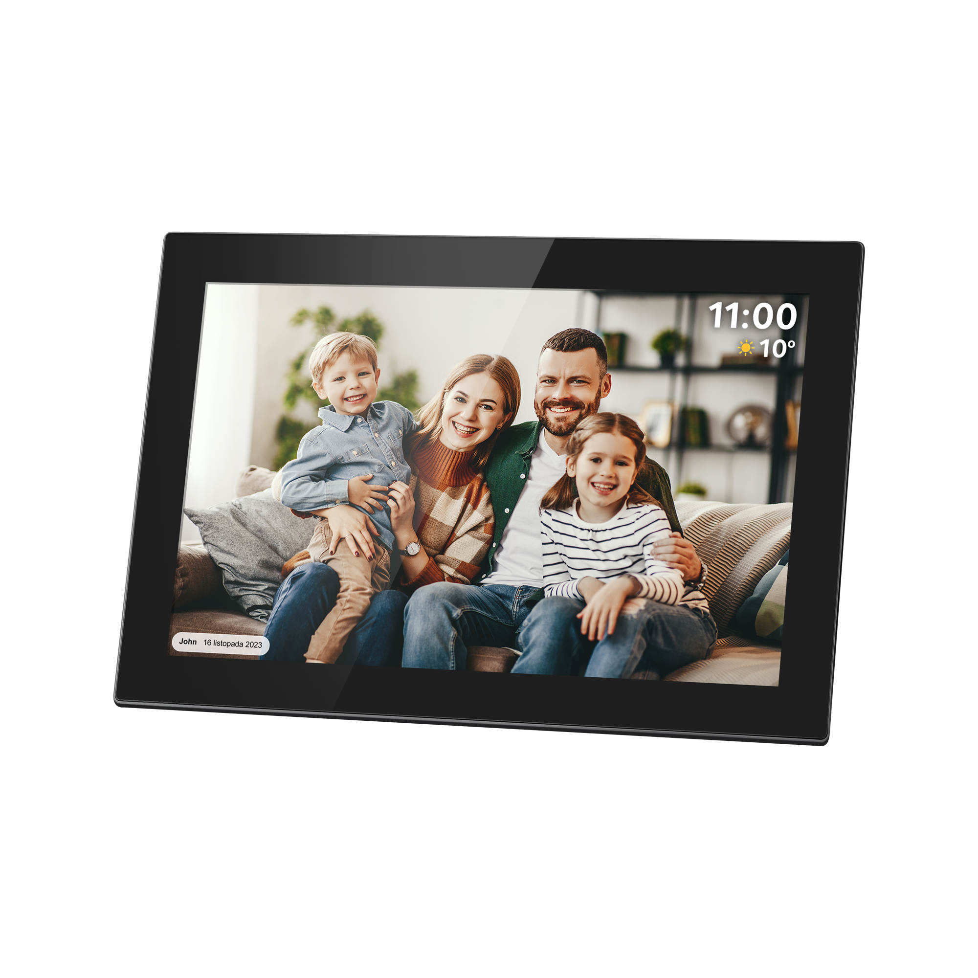 Kruger&Matz FRAMEO Wi-Fi digitālais foto rāmis, 10,1 colla, melns