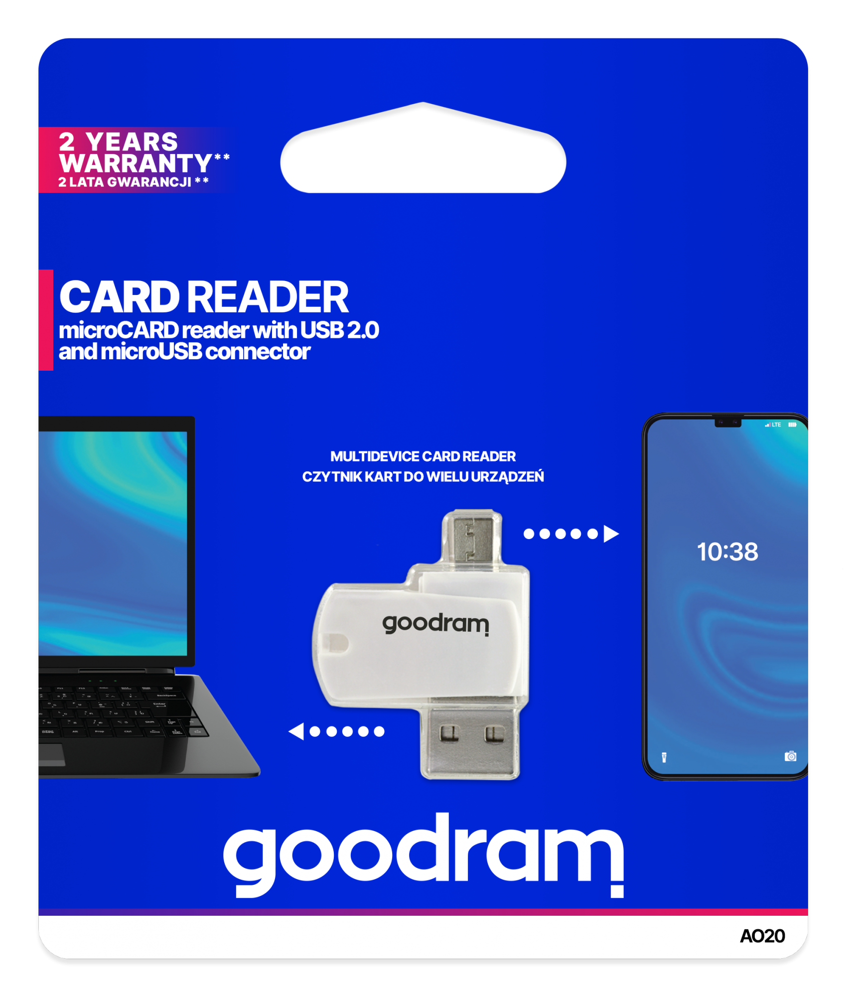 Goodram MicroSD OTG karšu lasītājs