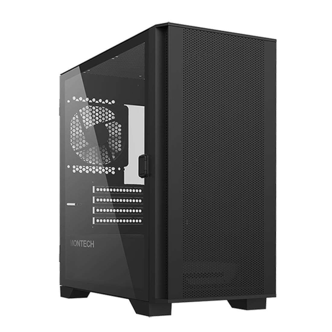 MONTECH AIR 100 LITE MidiTower Not included MicroATX MiniITX Colour Black AIR100LITE(B) (Case)