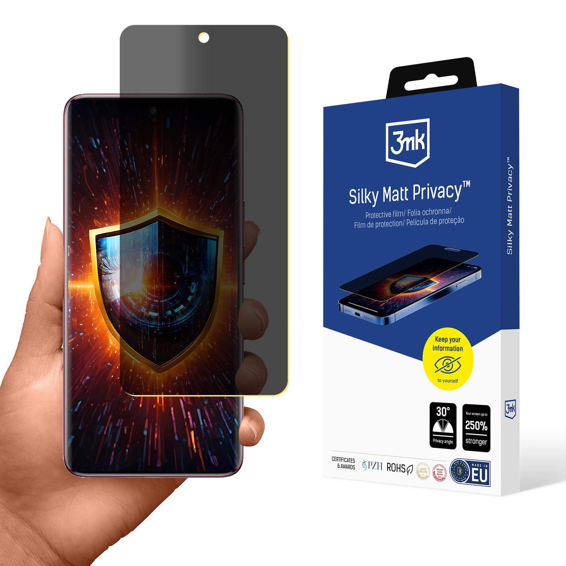 3mk Silky Matt Privacy – privātuma ekrāna aizsargs modelim Vivo V50