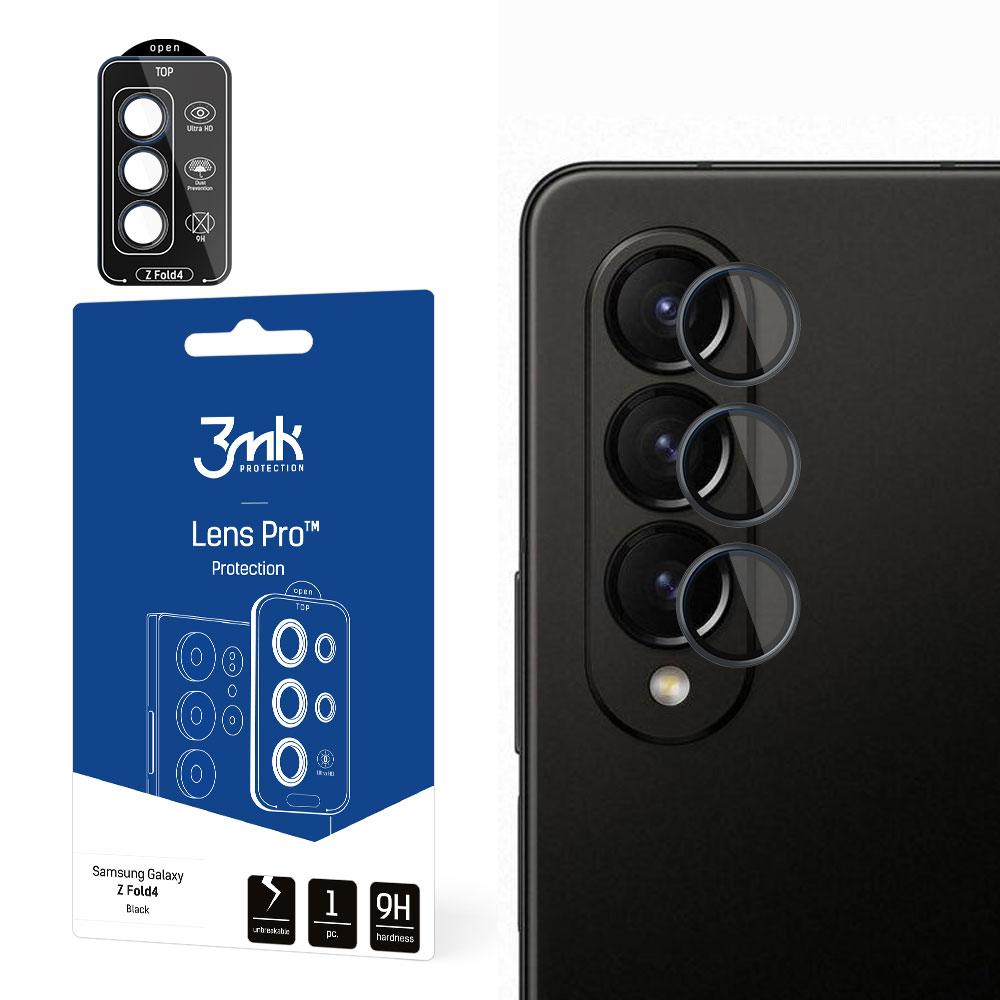 3mk Lens Protection Pro kameras vāciņš Samsung Galaxy Z Fold 4 - melns