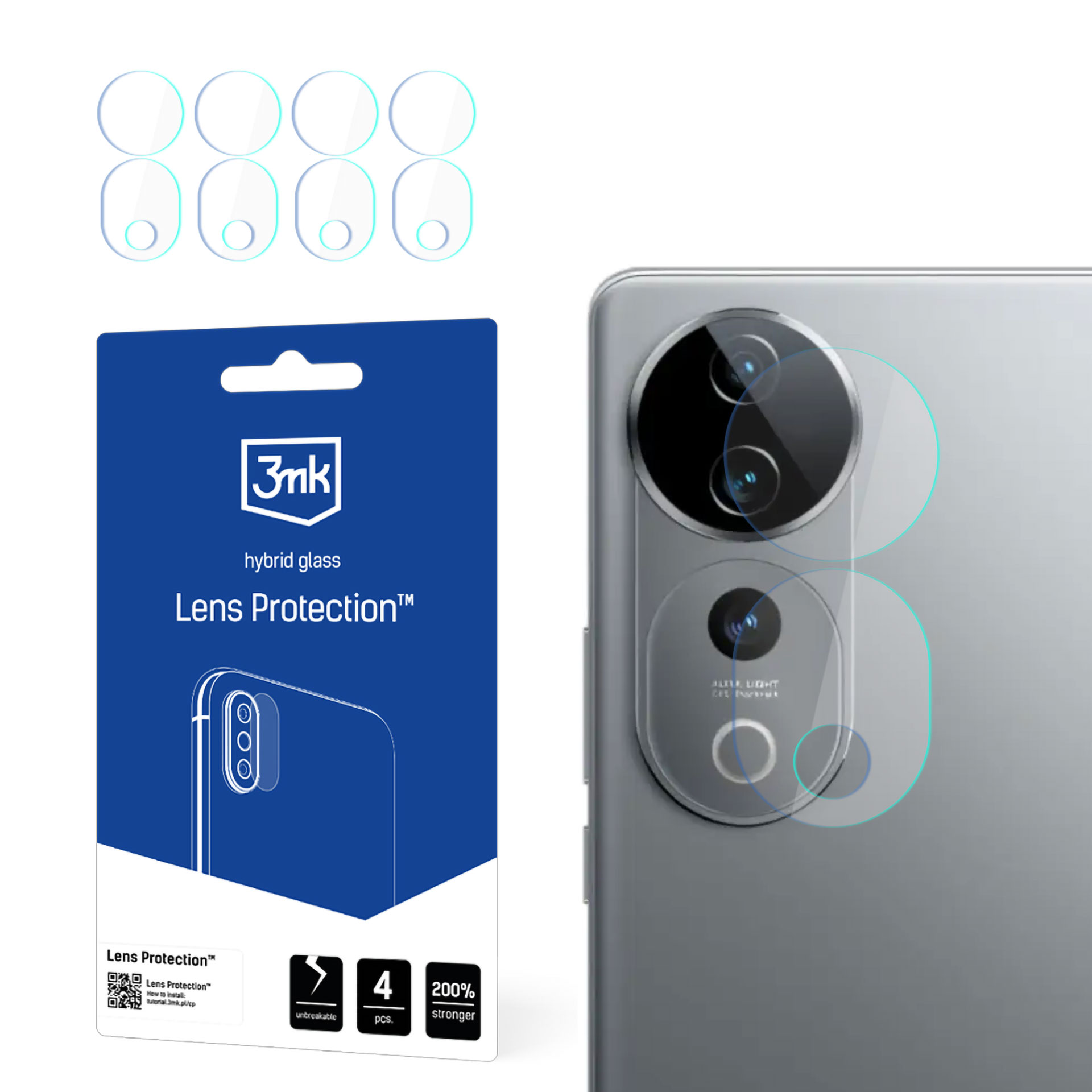 3mk Lens Protection – kameras objektīva aizsargs modelim Vivo S19 Pro V2362A