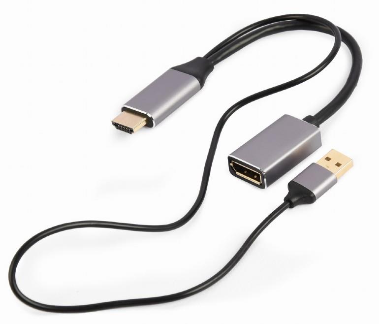 Gembird pārejas adapteris (A-HDMIM-DPF-02) – HDMI to DisplayPort, melns