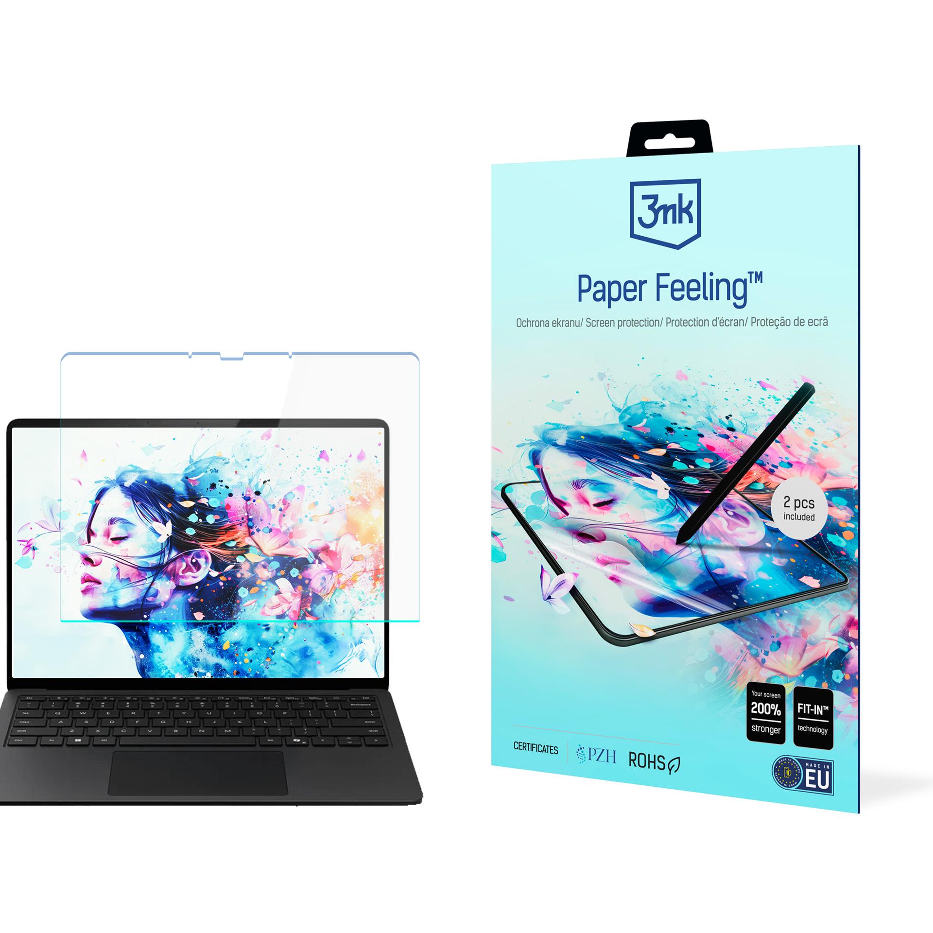 3mk Paper Feeling (līdz 15") – datora ekrāna aizsargs modelim Microsoft Surface Laptop Copilot+ 13"