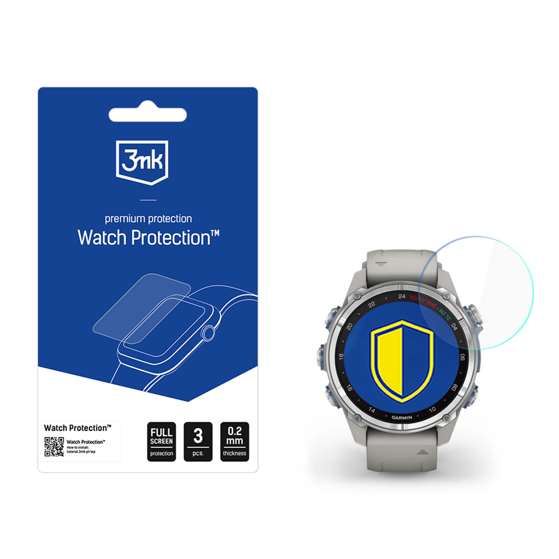 Viedpulksteņa aizsargstikls 3mk Watch Protection FlexibleGlass Garmin Descent Mk3 / Mk3i (43mm)