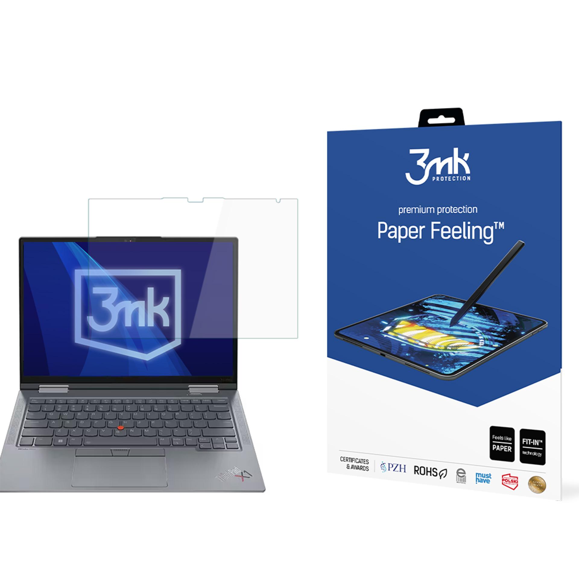 3mk Paper Feeling (līdz 15") – datora ekrāna aizsargs modelim Lenovo ThinkPad X1 Yoga Gen 8